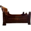 Pamono Italian Carved Inlaid Mahogany Burl Bed, 19th Century Outlet