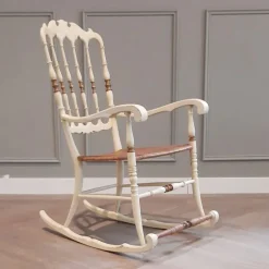 Pamono Italian Chiavarina Rocking Chair, 1950s Outlet