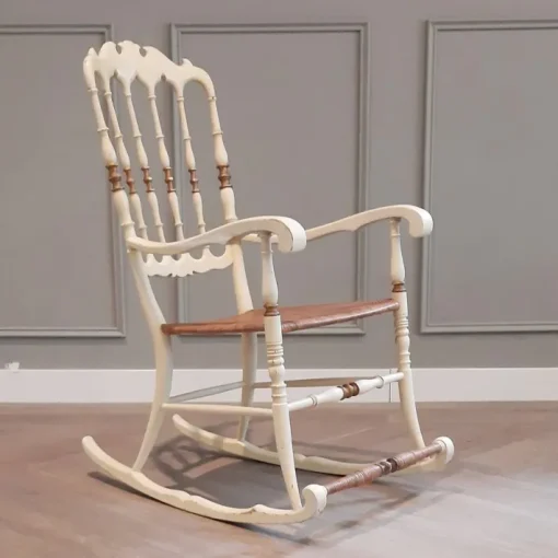 Pamono Italian Chiavarina Rocking Chair, 1950s Outlet
