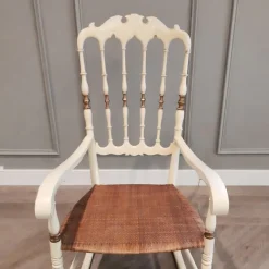 Pamono Italian Chiavarina Rocking Chair, 1950s Outlet