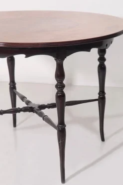 Pamono Italian Chiavarino Table with Inlaid Wood, 1950 Outlet