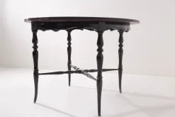 Pamono Italian Chiavarino Table with Inlaid Wood, 1950 Outlet