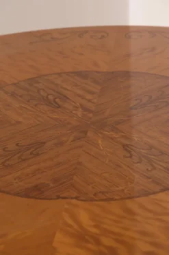 Pamono Italian Chiavarino Table with Inlaid Wood, 1950 Outlet