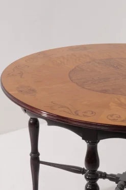 Pamono Italian Chiavarino Table with Inlaid Wood, 1950 Outlet