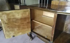 Pamono Italian Chippendale Walnut Burl & Veneer Dressing Table, 1940s Discount