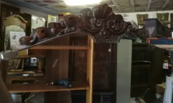 Pamono Italian Chippendale Walnut Burl & Veneer Dressing Table, 1940s Discount