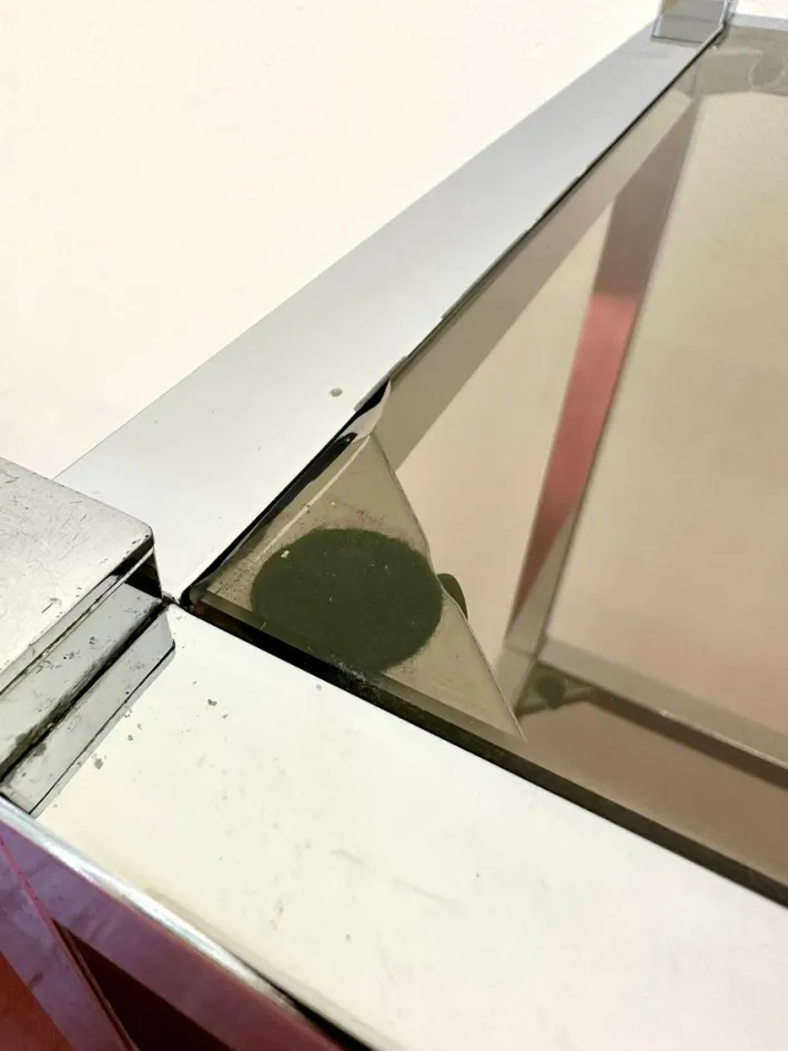 Pamono Italian Chrome and Smoked Glass Bookshelf, 1970s Hot