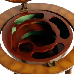 Pamono Italian Cocktail Bar Cart on Decorated World Map, 1950s