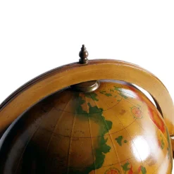 Pamono Italian Cocktail Bar Cart on Decorated World Map, 1950s