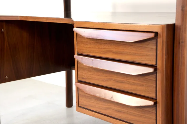 Pamono Italian Desk in Teak, 1960s Clearance