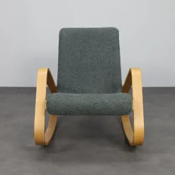 Pamono Italian Dondolo Rocking Chair by Luigi Crassevig, 1970s New