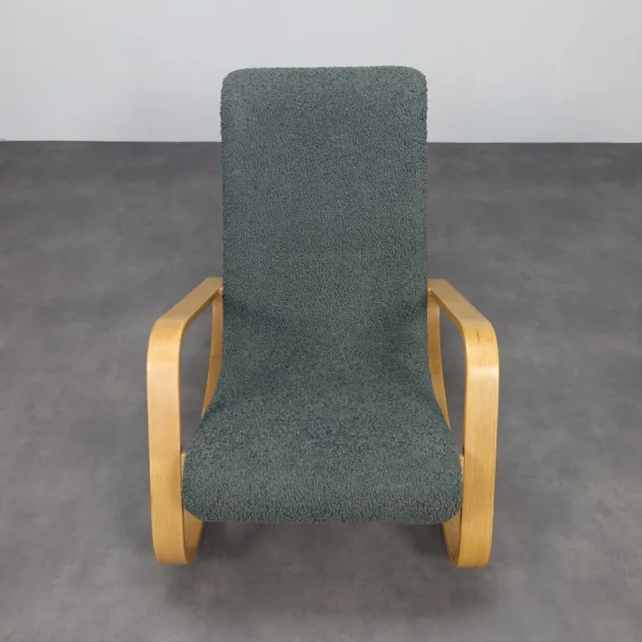 Pamono Italian Dondolo Rocking Chair by Luigi Crassevig, 1970s New