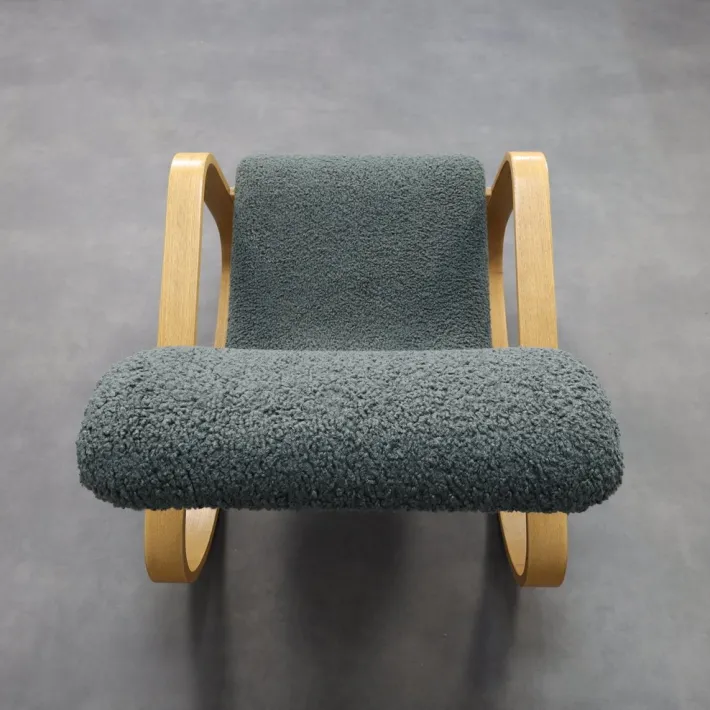 Pamono Italian Dondolo Rocking Chair by Luigi Crassevig, 1970s New