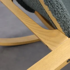 Pamono Italian Dondolo Rocking Chair by Luigi Crassevig, 1970s New
