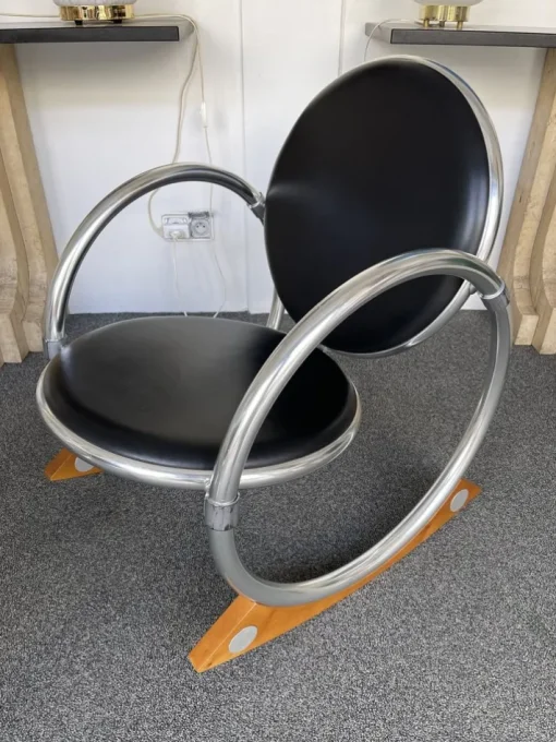Pamono Italian Dondolo Rocking Chair by Verner Panton for Ycami, 1990s
