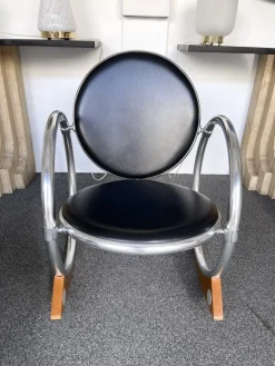 Pamono Italian Dondolo Rocking Chair by Verner Panton for Ycami, 1990s