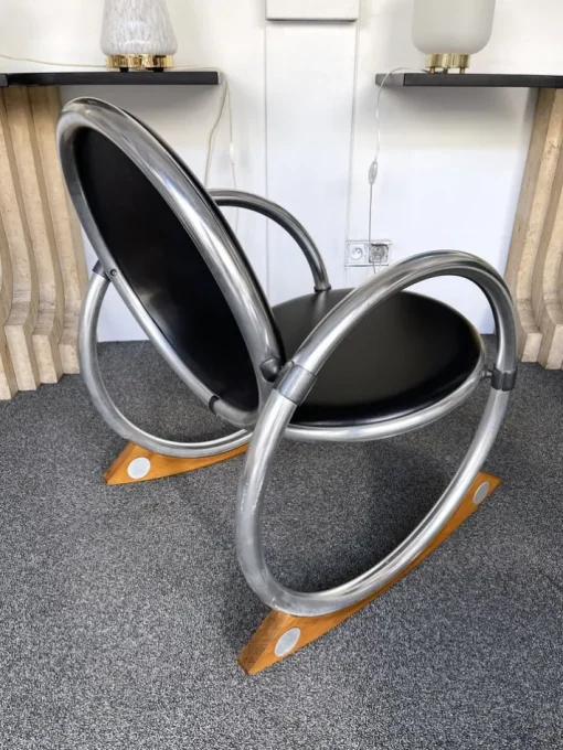 Pamono Italian Dondolo Rocking Chair by Verner Panton for Ycami, 1990s