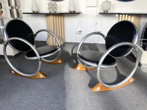 Pamono Italian Dondolo Rocking Chair by Verner Panton for Ycami, 1990s