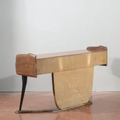 Pamono Italian Dressing Table with Wooden Mirror, 1960s Outlet