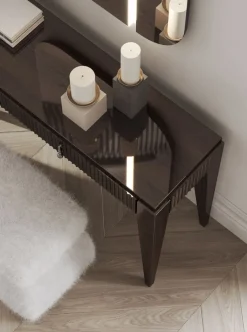 Pamono Italian Ebony High-Gloss Console Table from Kabinet Sale