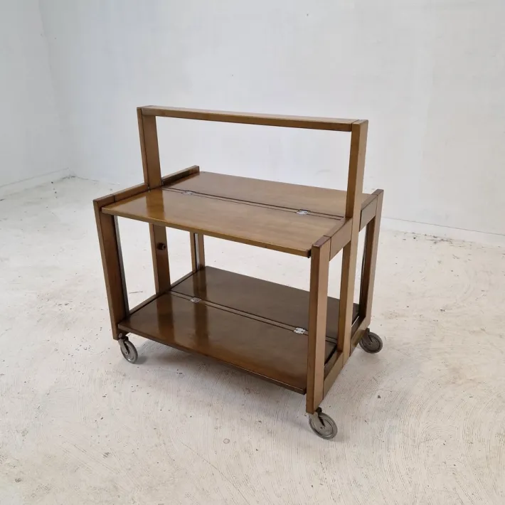 Pamono Italian Folding Trolley by Carrello Tobia for Ciatti Brevettato, 1960s Hot