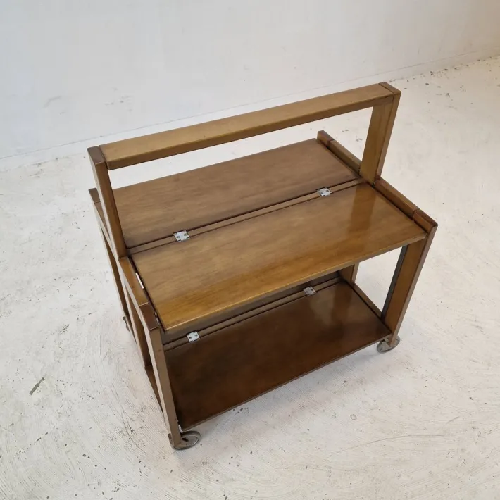 Pamono Italian Folding Trolley by Carrello Tobia for Ciatti Brevettato, 1960s Hot