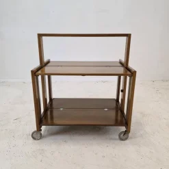 Pamono Italian Folding Trolley by Carrello Tobia for Ciatti Brevettato, 1960s Hot