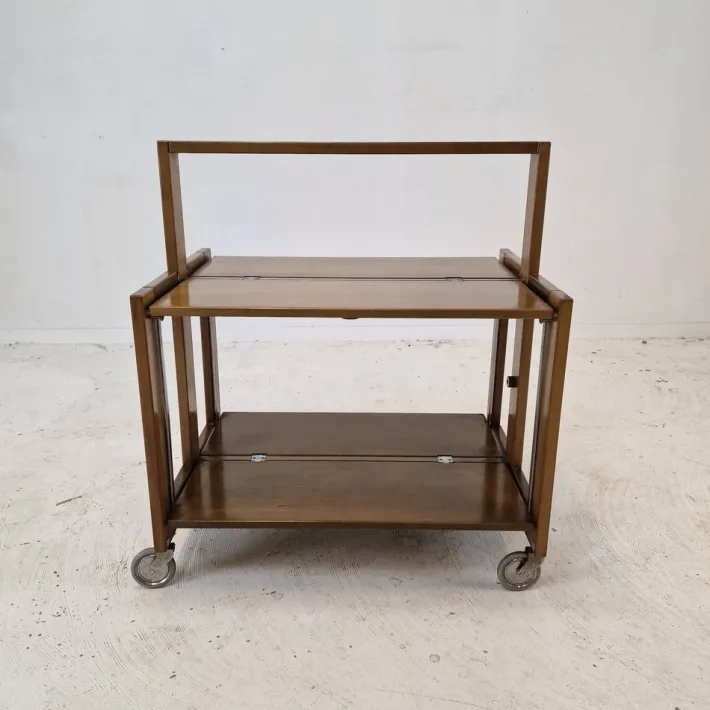 Pamono Italian Folding Trolley by Carrello Tobia for Ciatti Brevettato, 1960s Hot