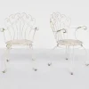 Pamono Italian Garden Armhairs in White Metal, 1950s, Set of 4 Sale