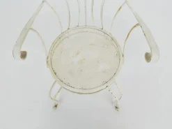 Pamono Italian Garden Armhairs in White Metal, 1950s, Set of 4 Sale