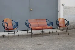 Pamono Italian Garden Set in Metal and Plastic, 1950s, Set of 3 Clearance