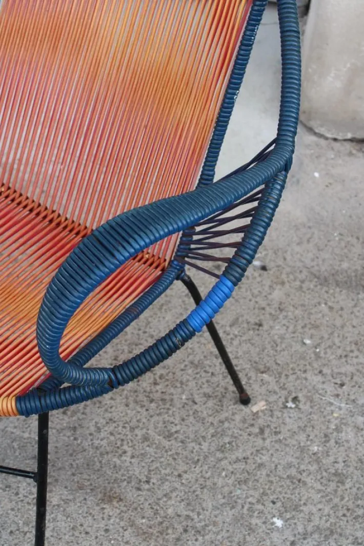 Pamono Italian Garden Set in Metal and Plastic, 1950s, Set of 3 Clearance