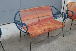 Pamono Italian Garden Set in Metal and Plastic, 1950s, Set of 3 Clearance