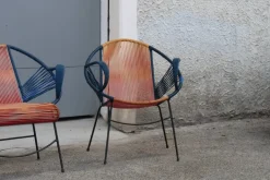 Pamono Italian Garden Set in Metal and Plastic, 1950s, Set of 3 Clearance