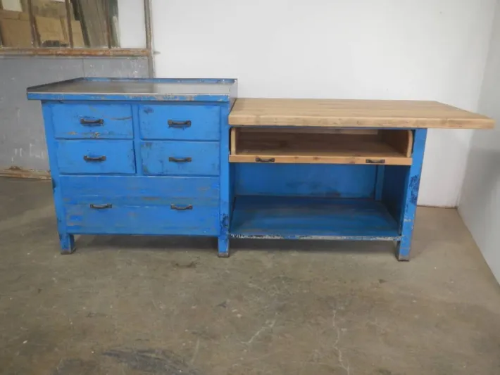 Pamono Italian Iron and Wood Worktable, 1970s Best