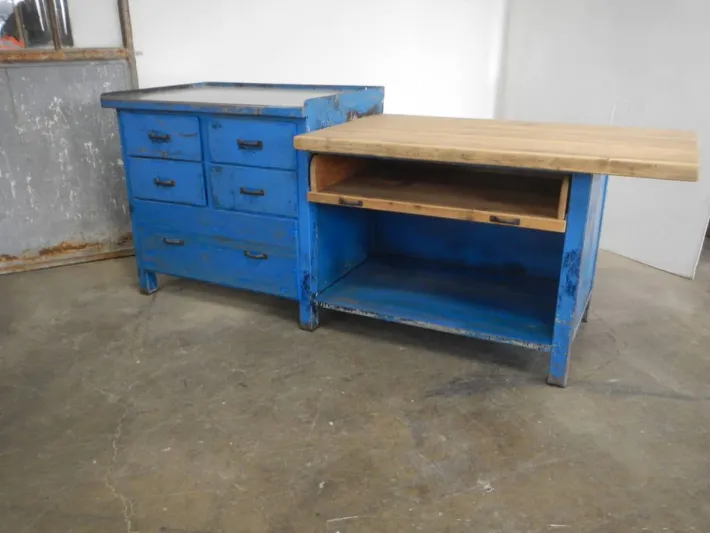 Pamono Italian Iron and Wood Worktable, 1970s Best