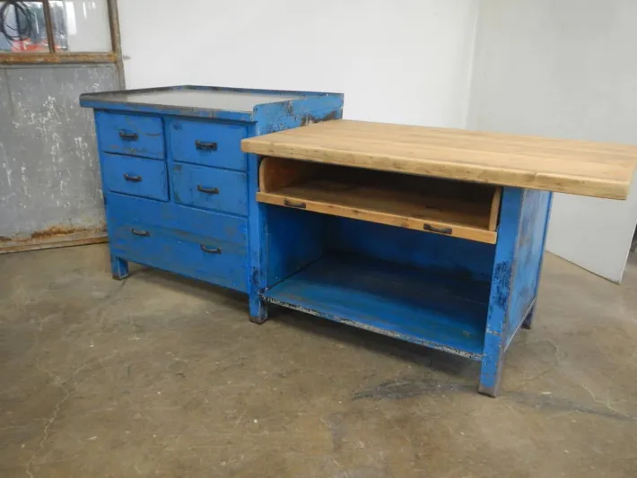 Pamono Italian Iron and Wood Worktable, 1970s Best