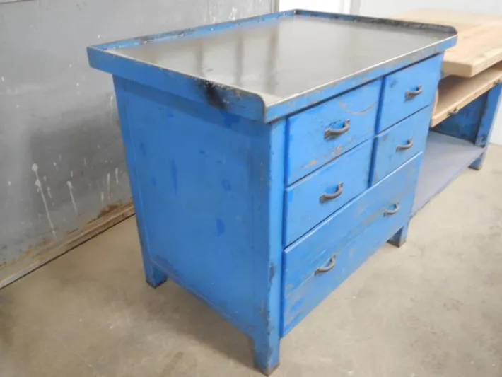 Pamono Italian Iron and Wood Worktable, 1970s Best