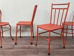 Pamono Italian Iron Garden Chairs, 1950s, Set of 4 New
