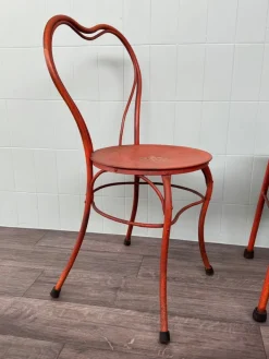 Pamono Italian Iron Garden Chairs, 1950s, Set of 4 New