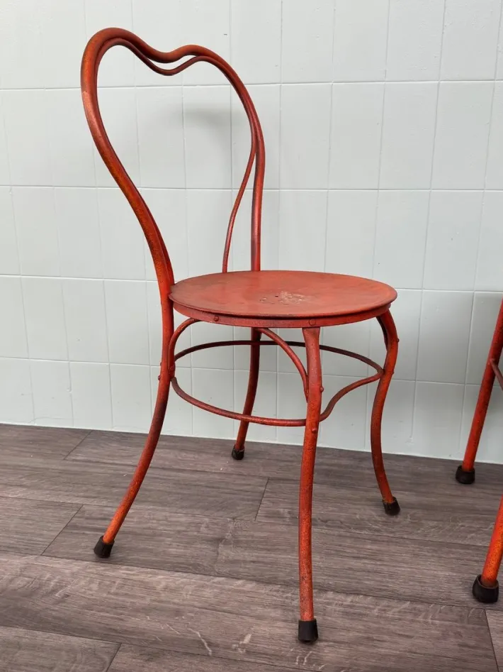 Pamono Italian Iron Garden Chairs, 1950s, Set of 4 New