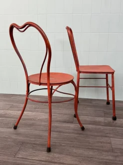 Pamono Italian Iron Garden Chairs, 1950s, Set of 4 New