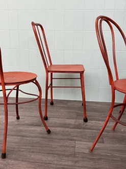 Pamono Italian Iron Garden Chairs, 1950s, Set of 4 New