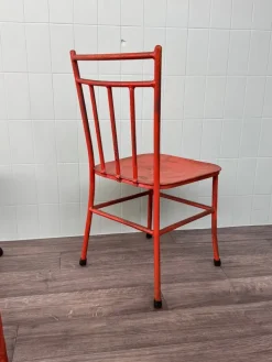 Pamono Italian Iron Garden Chairs, 1950s, Set of 4 New