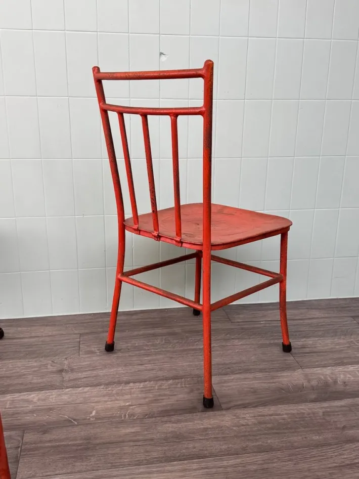 Pamono Italian Iron Garden Chairs, 1950s, Set of 4 New