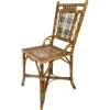 Pamono Italian Liberty Outdoor Chair in Rattan from Palazzo Falconi, 1890s Sale