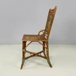 Pamono Italian Liberty Outdoor Chair in Rattan from Palazzo Falconi, 1890s Sale