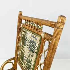 Pamono Italian Liberty Outdoor Chair in Rattan from Palazzo Falconi, 1890s Sale