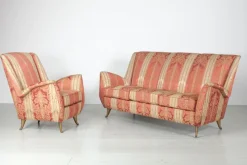 Pamono Italian Living Room Set from I.S.A., 1950s, Set of 3 Sale