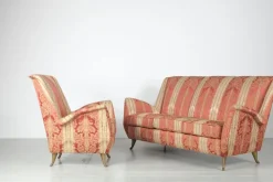 Pamono Italian Living Room Set from I.S.A., 1950s, Set of 3 Sale